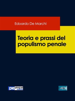 cover image of Teoria e prassi del populismo penale